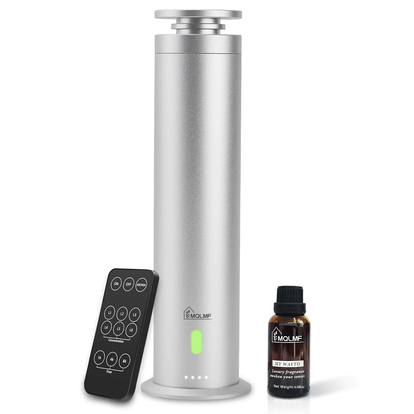 MQLMF Hotel Collection Diffuser MachineRechargeable Water-Dilution,Aluminum1000 Sq FtHome Diffusers for Large HomeScent Air Machine for HomeWhole House Diffuser - Silver
