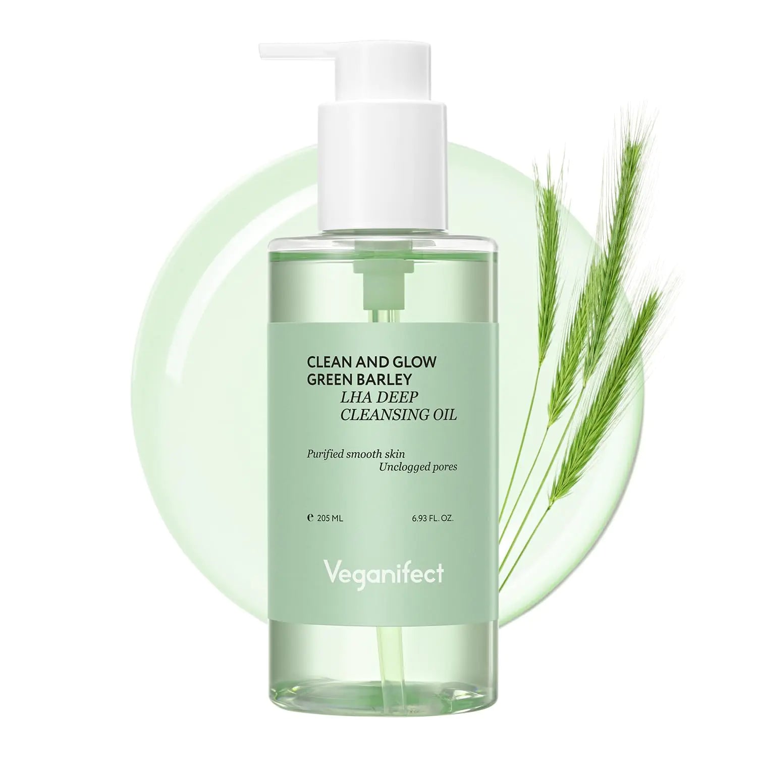 VEGANIFECT LHA Deep Cleansing Oil Makeup Blackhead and Whitehead Remover Korean Skin Care Vegan 6.93 Fl Oz