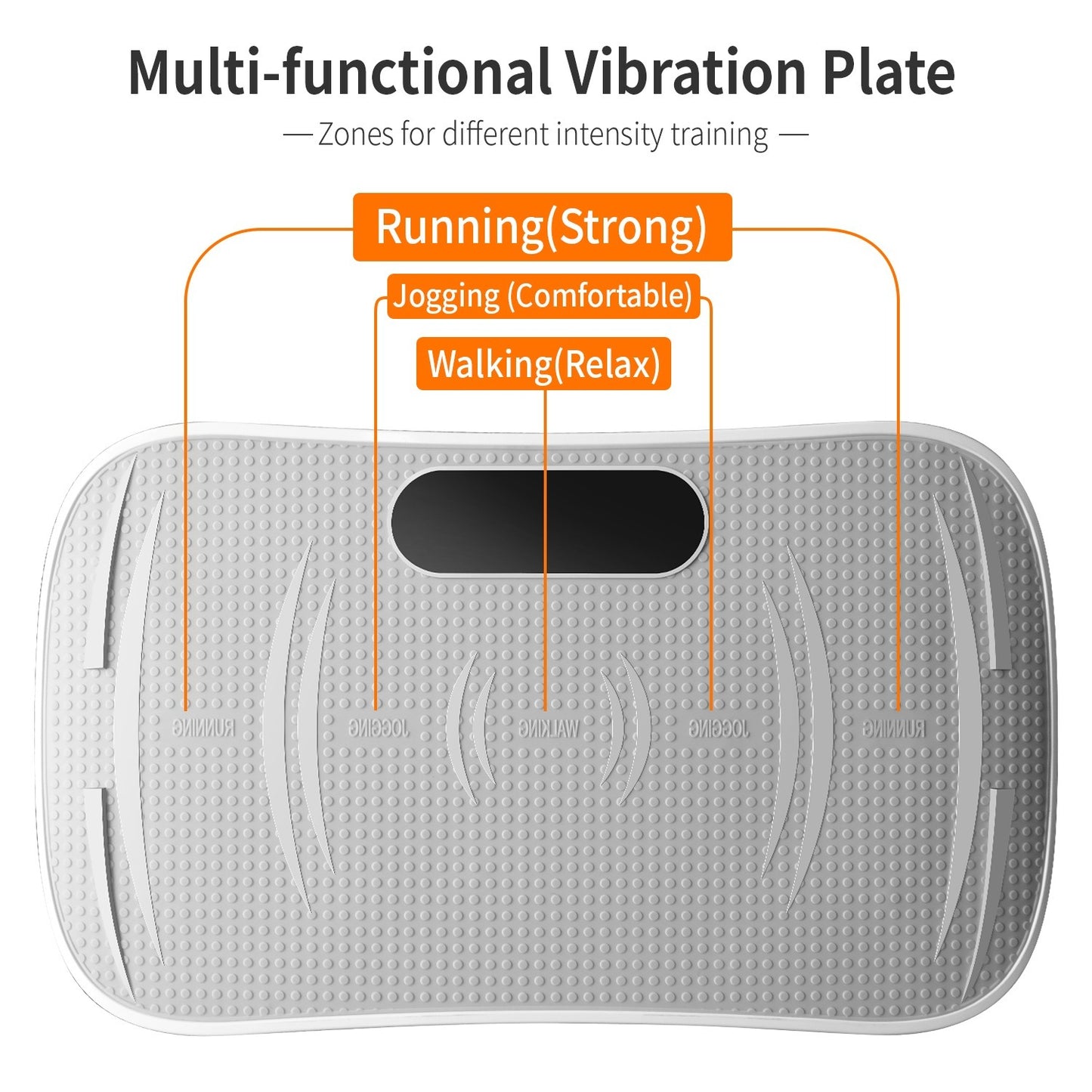 Vibration Plate Exercise Machine – Fat-Blasting Platform with LED Screen, Bluetooth & Remote Control (Supports 330 lbs)
