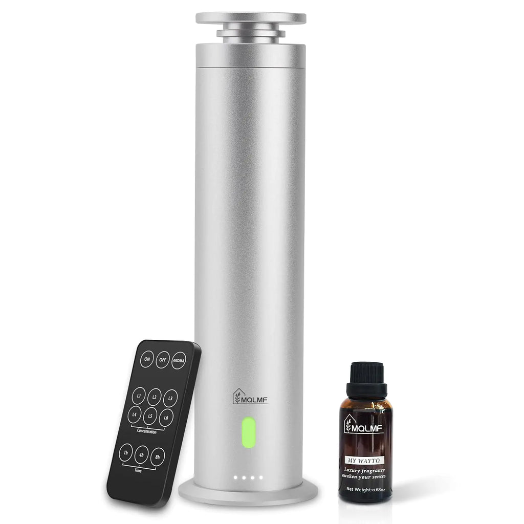 MQLMF Hotel Collection Diffuser MachineRechargeable Water-Dilution，Aluminum1000 Sq FtHome Diffusers for Large HomeScent Air Machine for HomeWhole House Diffuser - Silver