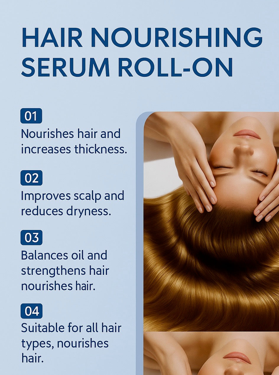 Rosemary Hair Growth Roller Serum – Stimulates Scalp, Reduces Hair Loss & Strengthens Follicles