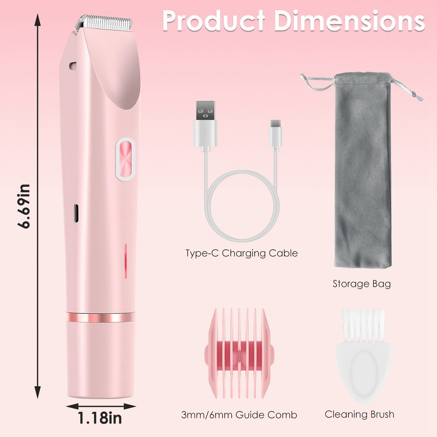 2-in-1 Women’s Electric Hair Remover & Bikini Trimmer