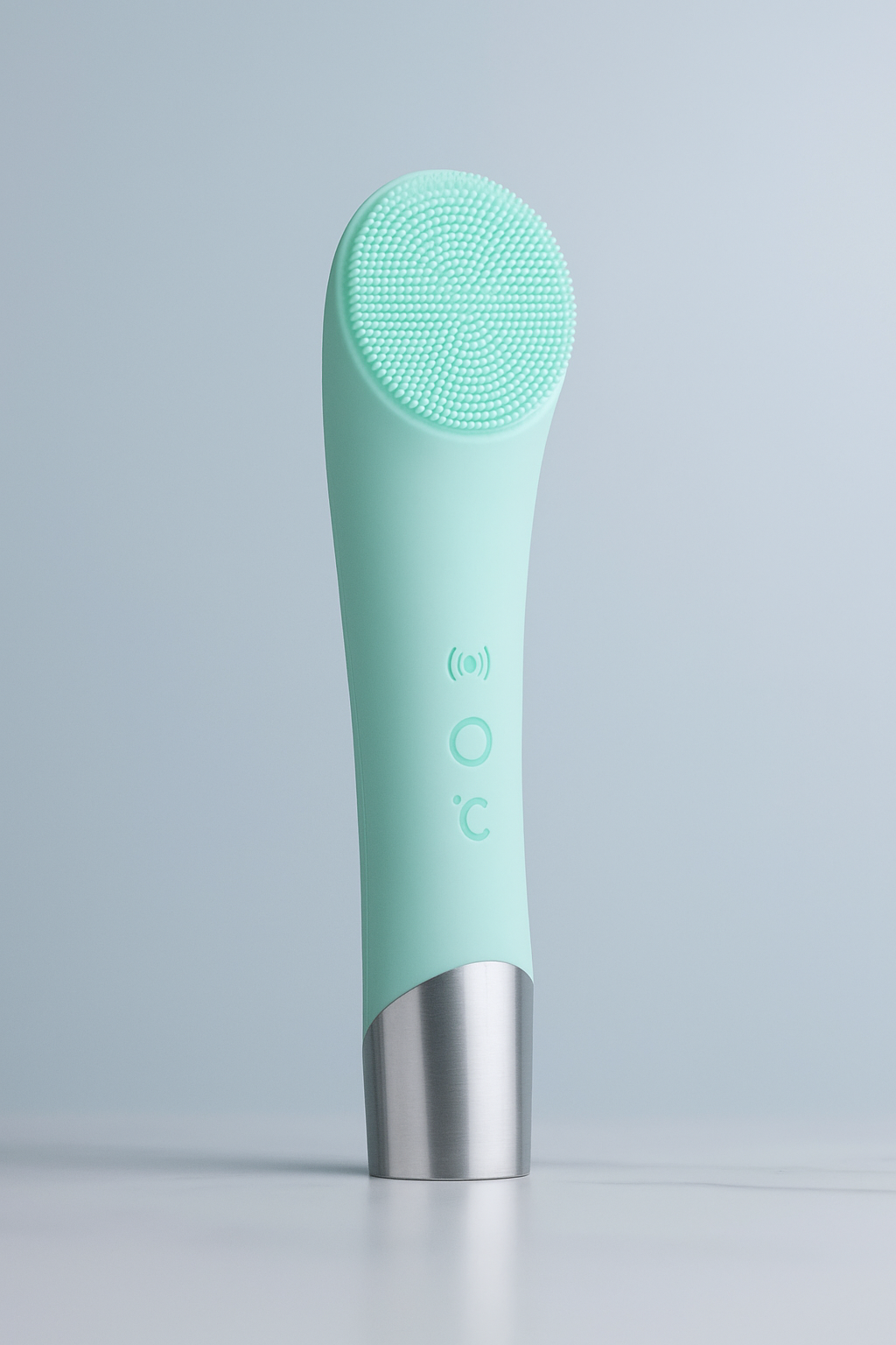 Electric Silicone Facial Cleansing Brush – Vibrating Heated Face Cleaner for Deep Gentle Cleansing