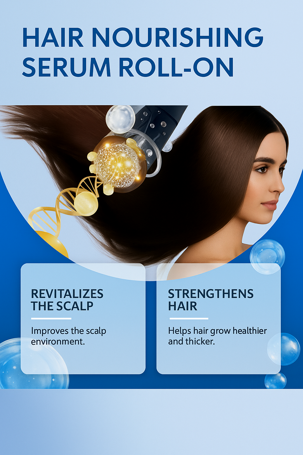 Rosemary Hair Growth Roller Serum – Stimulates Scalp, Reduces Hair Loss & Strengthens Follicles