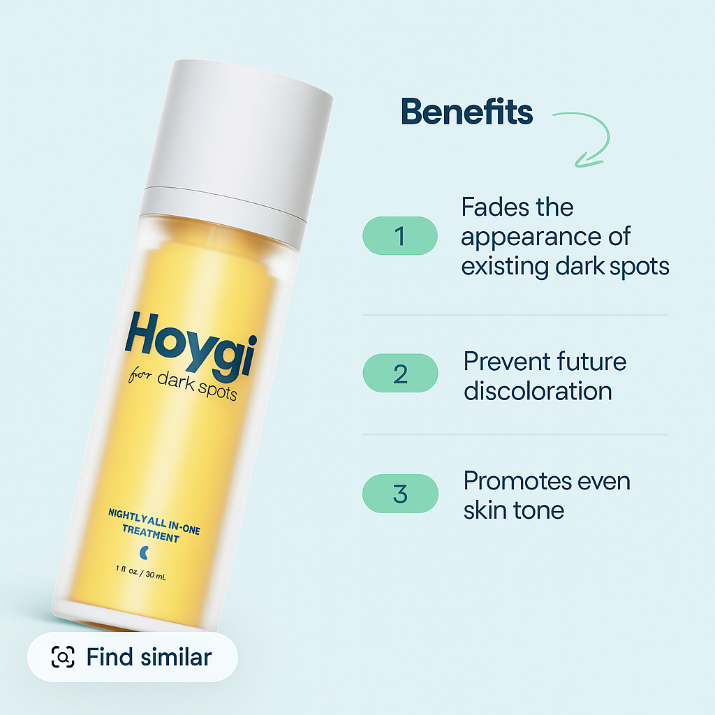 Hoygi Dark Spot Correcting Serum – Fade Discoloration & Brighten Skin in Just 8 Weeks!