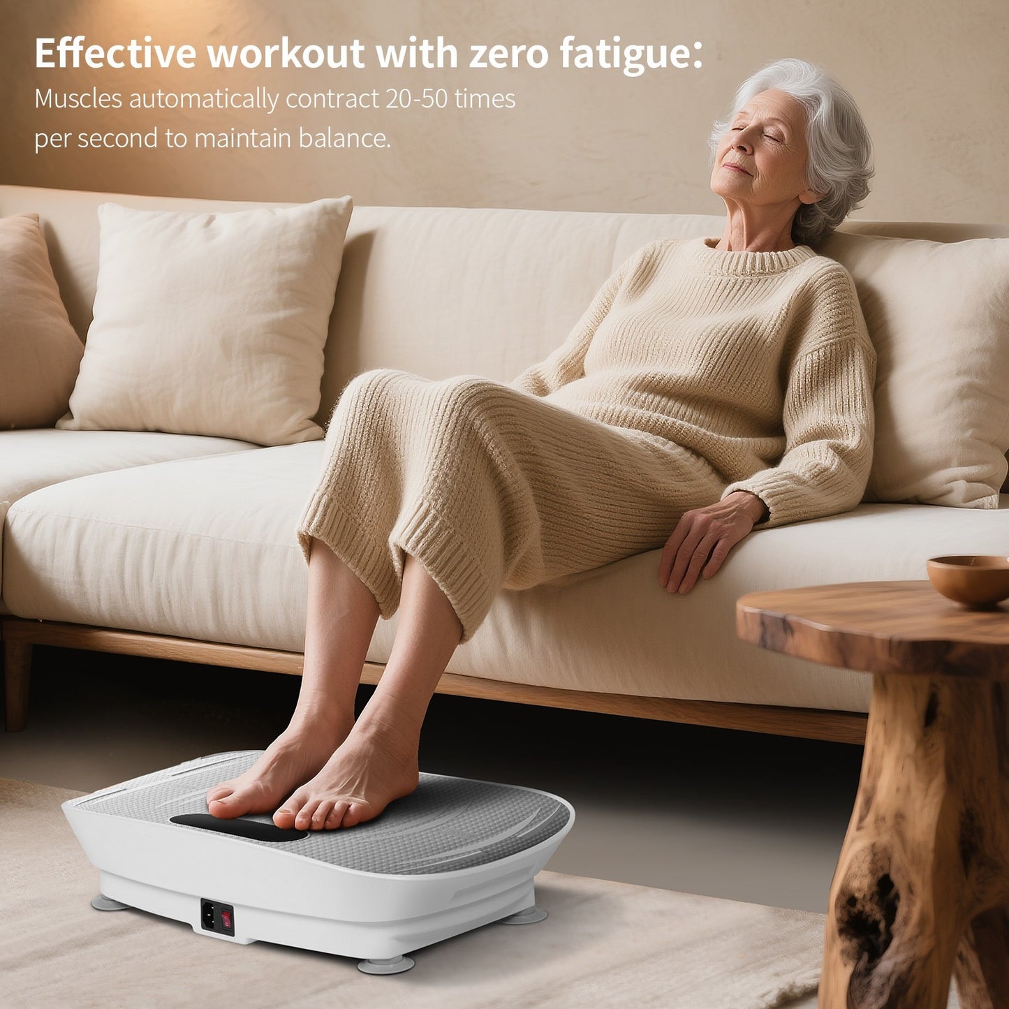 Vibration Plate Exercise Machine – Fat-Blasting Platform with LED Screen, Bluetooth & Remote Control (Supports 330 lbs)