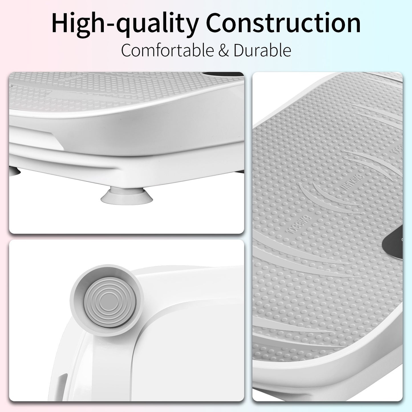 Vibration Plate Exercise Machine – Fat-Blasting Platform with LED Screen, Bluetooth & Remote Control (Supports 330 lbs)